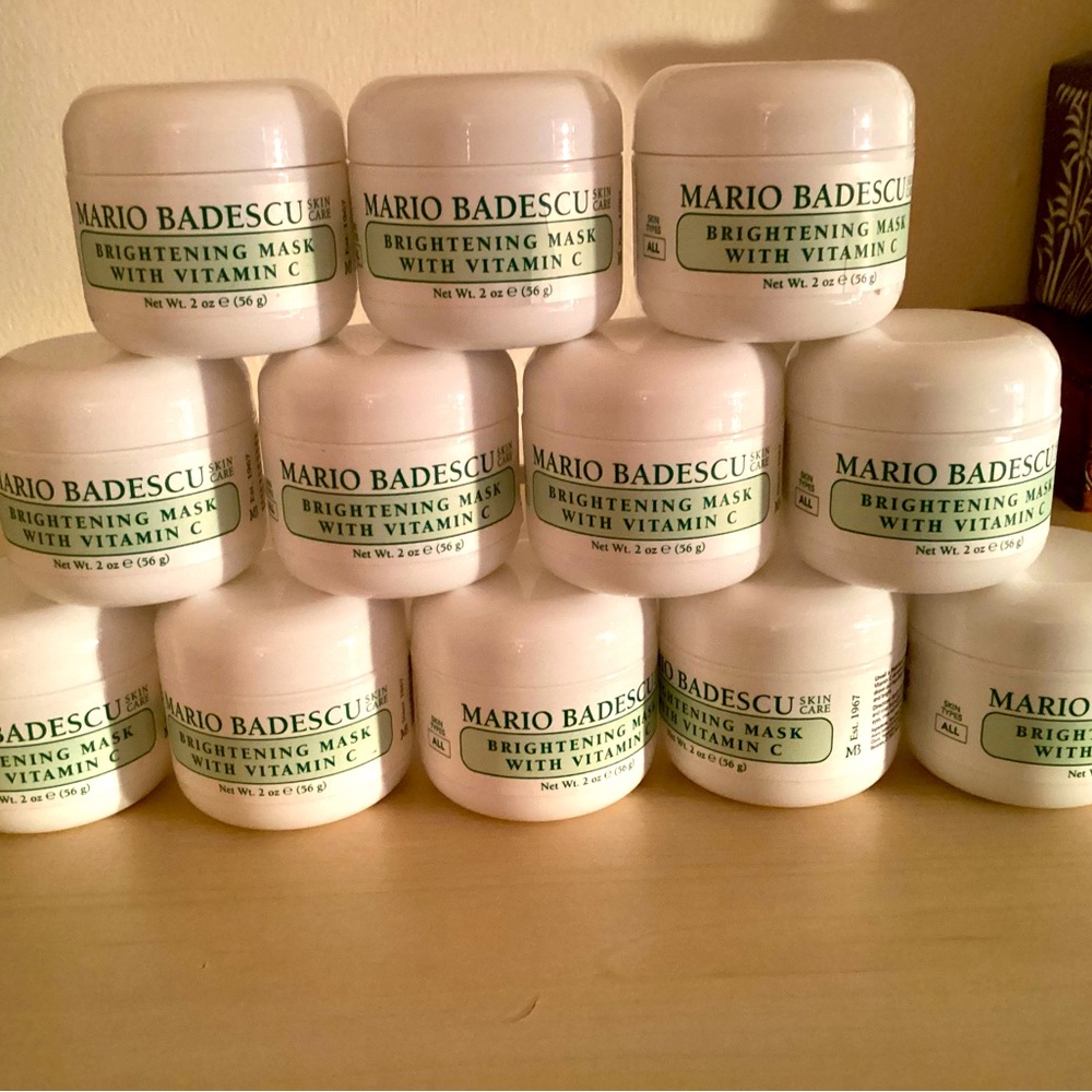 Mario Badescu Vitamin C Brightening Mask Jars New Unopened.